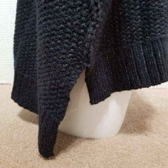 Free People sweater XS Cozy Cat chunky knit pullover oversize side split tunic - Picture 5 of 14